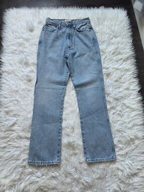 Agolde Washed Light Blue Bootcut Jeans